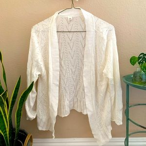 White Knit Cardigan